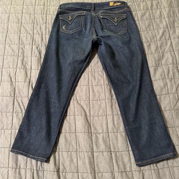 KUT from the Kloth dark denim skinny cropped jeans women's Size 8 - Picture 3 of 5